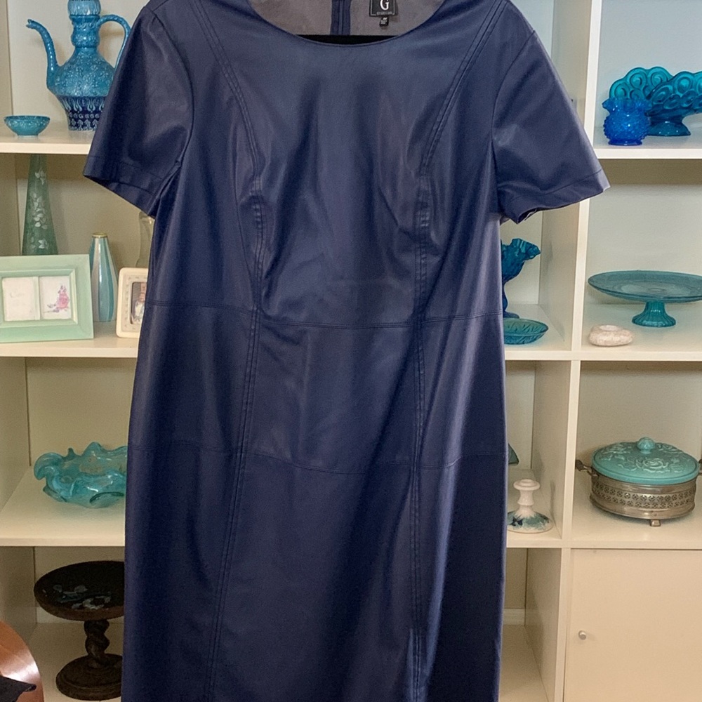 Short leather like dress